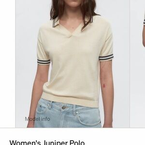 KOTN NWOT Women’s Juniper Polo Knit Tee